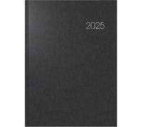 BRUNNEN Agenda modèle 787 (2025), 1 page = 1 jour, A4, 416 pages, couverture en balacron, noir