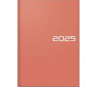 BRUNNEN Agenda modèle 795 (2025), 1 page = 1 jour, A5, 352 pages, couverture en balacron, corail