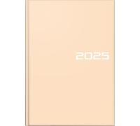 BRUNNEN Agenda modèle 795 (2025), 1 page = 1 jour, A5, 352 pages, couverture graphique, sable