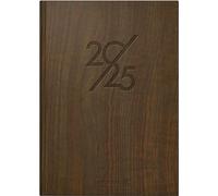 BRUNNEN Agenda modèle 795 (2025) « Nature », Planificateur Mensuel, Planning Hebdomadaire, 1 page = 1 jour, A5, 352 pages, couverture en balacron, marron