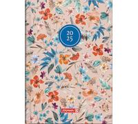 BRUNNEN Agenda modèle 796 (2025) « Botanical », 2 pages = 1 semaine, format A5, 128 pages, couverture graphique, multicolore