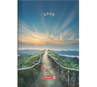 BRUNNEN Agenda modèle 796 (2025) « Mountain Trail », 2 pages = 1 semaine, format A5, 128 pages, couverture graphique, multicolore