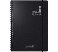 Brunnen Agenda scolaire 2022/2023 - Format A4-23 x 29,7 cm - Noir - 2 pages = 1 semaine - 1075761903