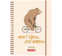 BRUNNEN Agenda scolaire 2025/2026 « Bear », format A5, en plastique
