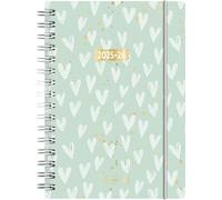 BRUNNEN Agenda scolaire 2025/2026 « Hearts », format A5, en plastique