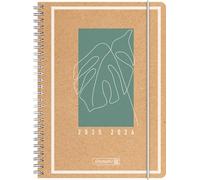BRUNNEN Agenda scolaire 2025/2026 « Jungle Leaf », format A5, papier