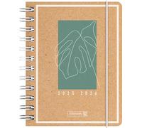 BRUNNEN Agenda scolaire 2025/2026 « Jungle Leaf », format A6, papier