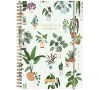 BRUNNEN Agenda scolaire 2025/2026 « Little Plants », format A5, en plastique