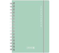BRUNNEN Agenda scolaire 2025/2026 « Plain Mint », format A5, en plastique