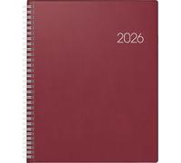 BRUNNEN Agenda semainier 2026 Mod. Manager Wt 7 2026 en plastique Bordeaux 210 x 260 mm