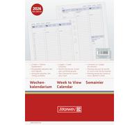 BRUNNEN Agenda semainier Business 2026 en forme de colonne, format A5