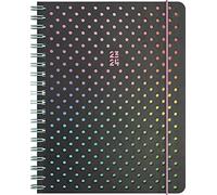 BRUNNEN Agenda semainier « Disco » 20232024 A6 noirrose 2 pages = 1 semaine