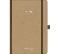 BRUNNEN Agenda semainier FACT!plus 2023/2024 A5 naturel 2 pages = 1 semaine