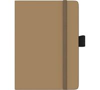 BRUNNEN Agenda semainier Kompagnon modèle 732 2024 2 pages = 1 semaine Dimensions des feuilles 10 x 14 cm Marron