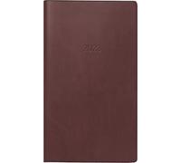 BRUNNEN Agenda semainier modèle 758 2023 Format de feuille 8,7 x 15,3 cm Bordeaux