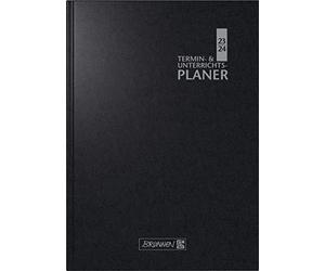 BRUNNEN Assortiment d'enseignants 2023/2024-2 pages = 1 semaine - Format A5 : 17 x 24 cm - Noir