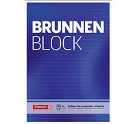 Brunnen Baier & Schneider Brunnen 1052757 Bloc à lettres/bloc-notes (A4, ligné, 50 feuilles, 70 g/m², 4 perforés)