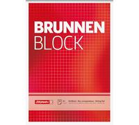 Brunnen Bloc à lettres A5 quadrillé 50 feuilles 70 g/m²