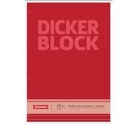 Brunnen Bloc-notes 1052787 - Bloc épais (A4, ligné, 100 feuilles, 60 g/m², 4 perforés)