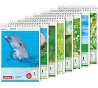 BRUNNEN Bloc-notes A5, linéature 1, 40 feuilles, multicolore