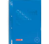 Brunnen Bloc-notes Premium Student Colour Code – A4 – linéature 27 – 80 feuilles – azur