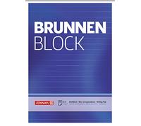 Brunnen briefpapierblock-bloc de feuilles lignées-a5-blanc-lot de 50