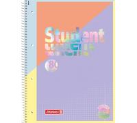 BRUNNEN Cahier Intoxicate Premium Student A4 à carreaux