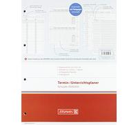 BRUNNEN Calendrier de rechange 1075700001-2 pages = 1 semaine - Grand format A4 : 23 x 29,7 cm