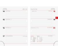 BRUNNEN Calendrier hebdomadaire de rechange, modèle 731 2026, 100 x 140 mm