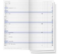 BRUNNEN Calendrier hebdomadaire de rechange, modèle 740 2026, 78 x 153 mm