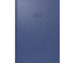 BRUNNEN Calendrier journalier modèle 765 2024 1 page = 1 jour Taille de la feuille 14,3 x 20,2 cm Bleu cosmos