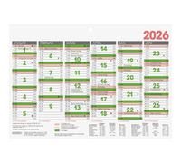 BRUNNEN Calendrier tableau 2026, format A5, paysage