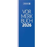 BRUNNEN Carnet de notes modèle 784 2026, 108 x 297 mm, en papier, bleu