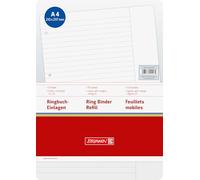 Brunnen classeur-insert ringbucheinlage, format a4, 70 g/m², ligné a4, avec bordure livré 9 b