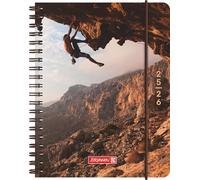 BRUNNEN Cliffhanger Agenda scolaire 2025/2026 en plastique Format A6