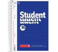 Brunnen Collegeblock Notepad, 4-Part, 70 g/m² A5 Spiral Notebook - Lined 80 Shee