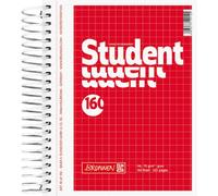 Brunnen Collegeblock Notepad, 4-Part, 70 g/m², A6, Squared Spiral Notebook - 160