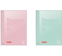 Brunnen Collegeblock Premium Student Pastel A4 Couleurs pastel