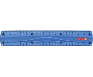 Brunnen Colour Code Règle pour gaucher et droitier, 15 cm, plusieurs couleurs disponibles 15 cm blau/azur