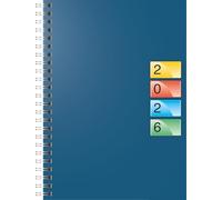 BRUNNEN DATAline 796 40 2026 Agenda A5, carton, bleu