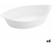 Brunnen dekitchen luminarc smart cuisine oval white glass 6 pcs 38 x 22 cm
