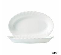 Brunnen dekitchen luminarc trianon white glass (22 cm) (24 Stk.)