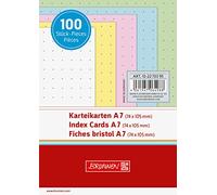 BRUNNEN Fiches A7 à pois