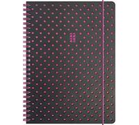 Brunnen Grey & Berry 1072145073 Agenda scolaire 2022/2023 A5 2 pages = 1 semaine Gris et baies