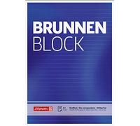 Brunnen Lot de 10 blocs-notes A4 lignés - 50 feuilles - 70 g/m² - 1052727