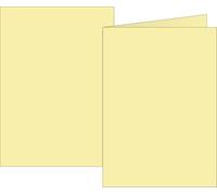 BRUNNEN Lot de 10 cartes pliantes universelles - Format B6-200 g/m² - Jaune clair