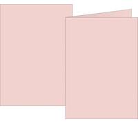 BRUNNEN Lot de 10 cartes pliantes universelles - Format B6-200 g/m² - Rose