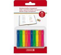 Brunnen markier repositionnables Bandes, 110 feuilles, 6 x 47 mm, 5 couleurs transparent