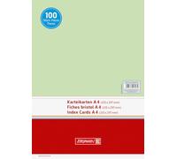 Brunnen Paquet de 100 fiches cartonnées Paysage Vert 180 g/m² A4