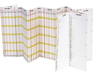 BRUNNEN Planorama 2023 Planning de vacances plié 138 x 29,5 cm